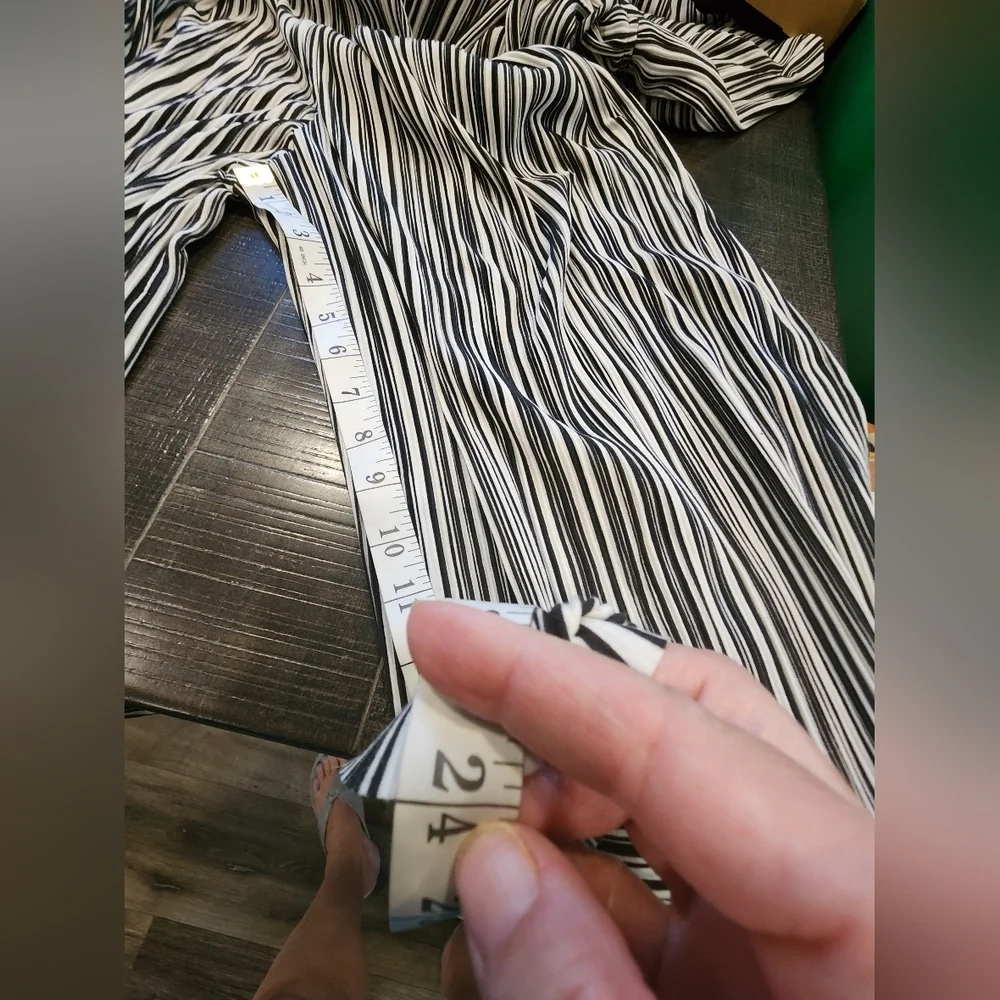 NWT'S Xhilaration Black and White Striped Jumpsuit